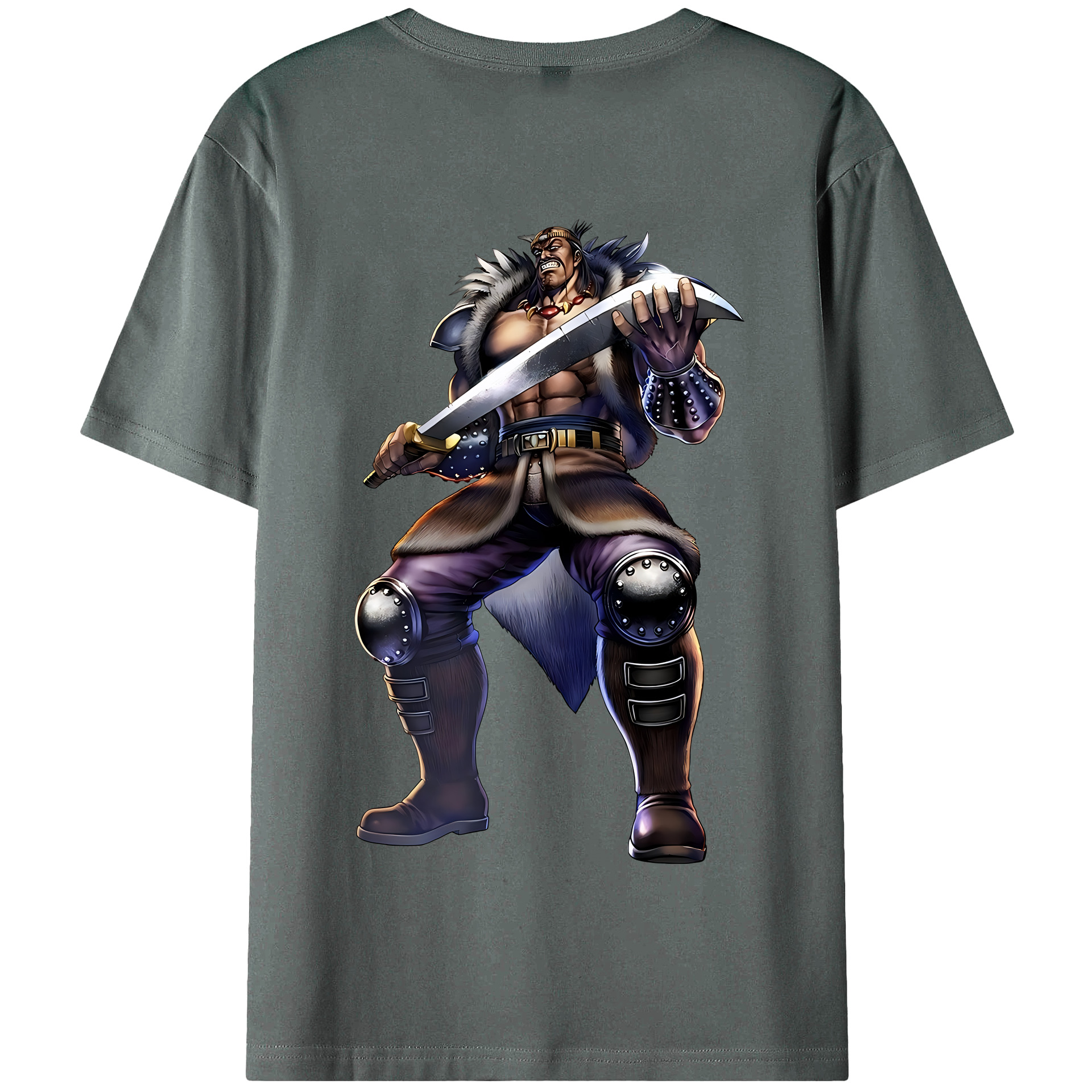 （画像用） 北斗の拳 Fist of the North Star 綿100％半袖Tシャツ（背面プリント）